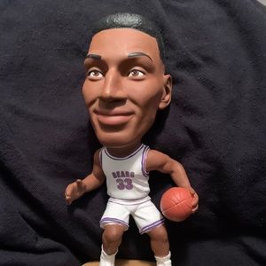 Scottie Pippen statues from his college days.